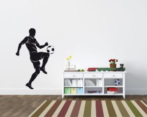 Adesivo murale-giocatore che palleggia