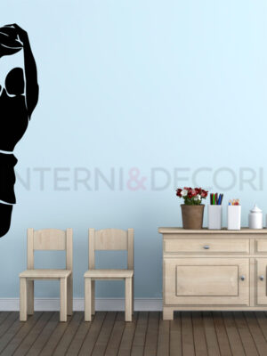 Sticker da muro basket "SOTTO CANESTRO"