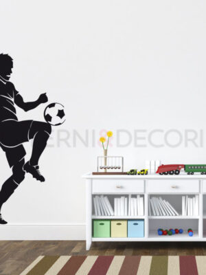 Adesivo da parete calcio "GIOCATORE CHE PALLEGGIA"