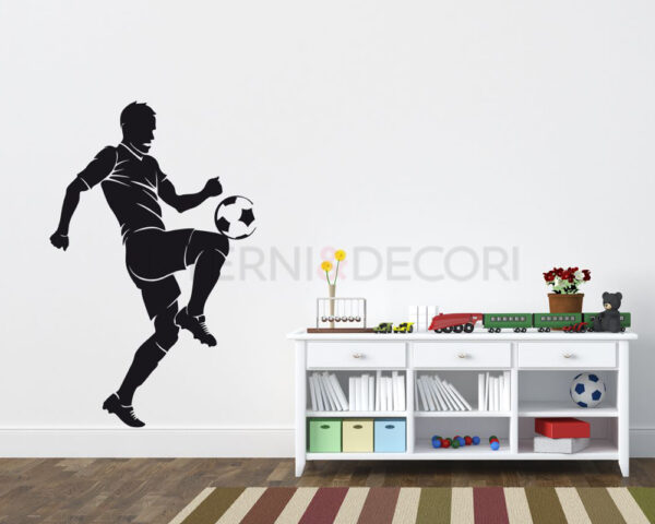 Adesivo da parete calcio "GIOCATORE CHE PALLEGGIA"