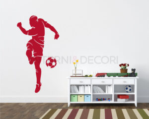 Adesivo da parete calcio "TIRO IN PORTA"