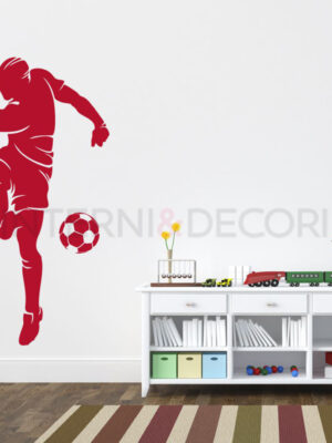 Adesivo da parete calcio "TIRO IN PORTA"