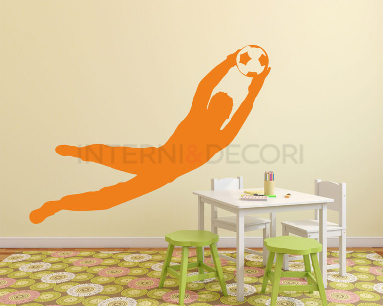 Adesivo da parete calcio "PARATA DEL PORTIERE"
