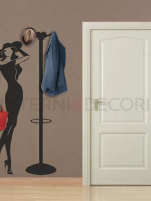 Adesivo murale appendiabiti "ELEGANT HANGER" - Appendiabiti design
