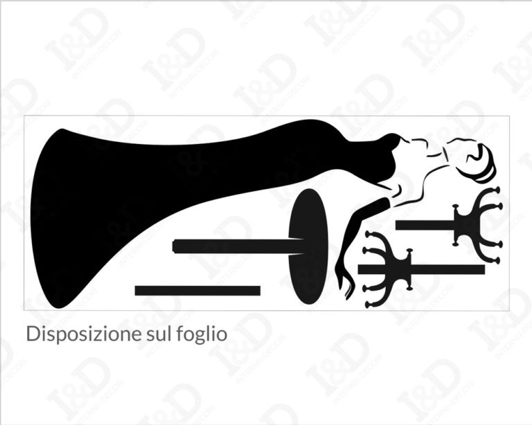 Adesivo murale appendiabiti "DONNA IN ABITO DA SERA" - Appendiabiti design