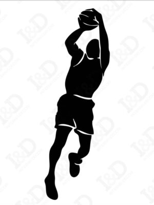 Salto sotto canestro-adesivo murale