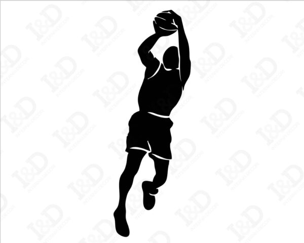 Sticker da muro basket "SOTTO CANESTRO"
