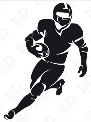 Campione di football americano-adesivo murale