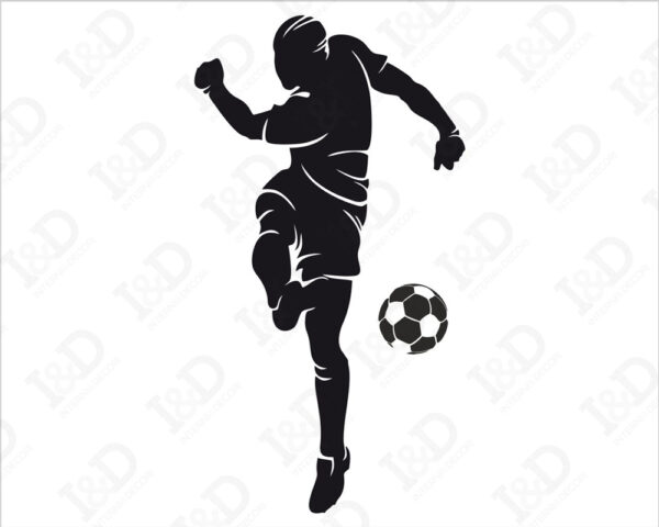 Adesivo da parete calcio "TIRO IN PORTA"