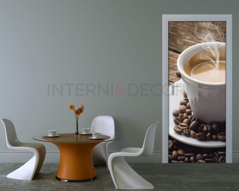 Decoro porta tazza caffè "IL CAFFÈ È SERVITO"