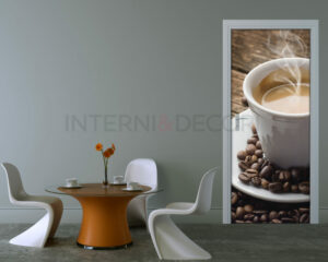 Decoro porta tazza caffè "IL CAFFÈ È SERVITO"