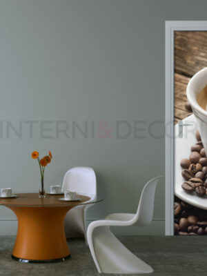 Decoro porta tazza caffè "IL CAFFÈ È SERVITO"