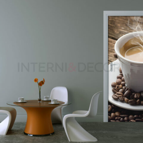 Decoro porta tazza caffè "IL CAFFÈ È SERVITO"