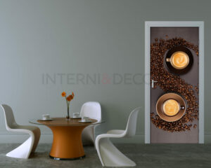 Decorazione porta caffè "CHICCHI E TAZZINE"