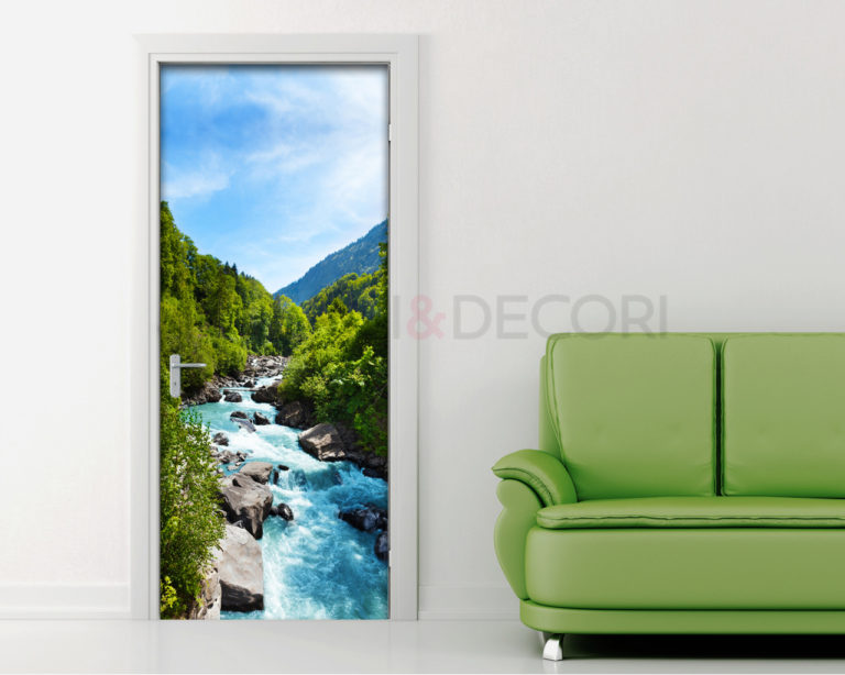 Decoro porta paesaggio "FIUME DI MONTAGNA"