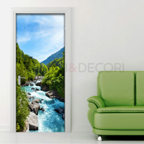 Decoro porta paesaggio "FIUME DI MONTAGNA"
