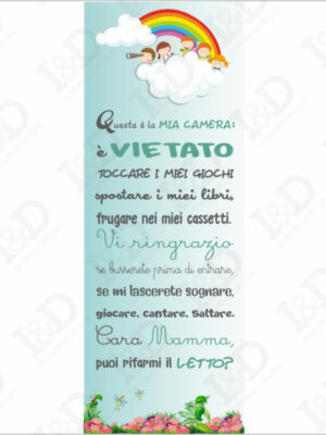 Questa è la mia camera-adesivo per porte