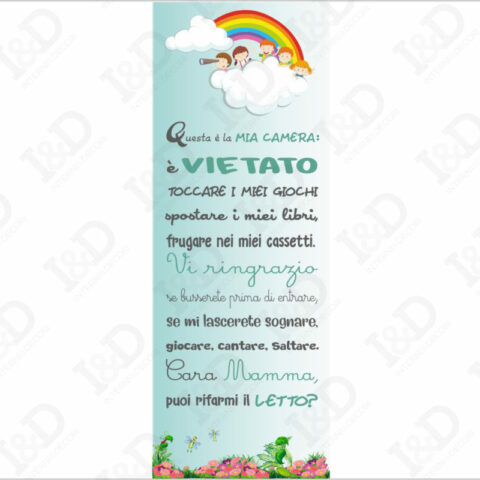 Questa è la mia camera-adesivo per porte