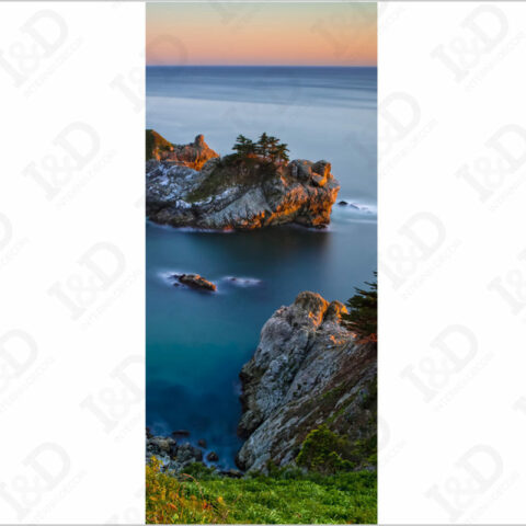 A picco sul mare-adesivo per porte