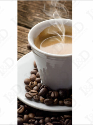 Il caffè è servito-adesivo per porte