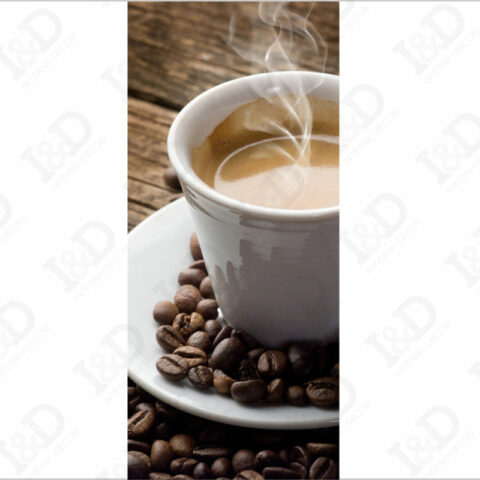 Il caffè è servito-adesivo per porte