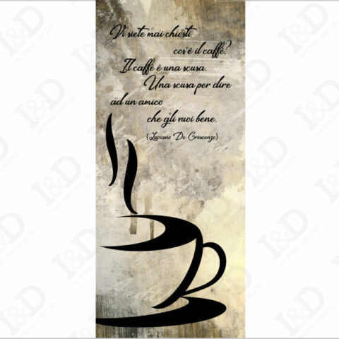 Vi siete mai chiesti cos’è il caffè? -Adesivo per porte