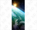 Decoro porta universo "LA TERRA DALLO SPAZIO"