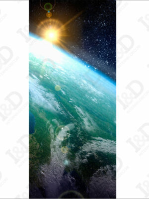 Viaggio nello spazio-adesivo per porte