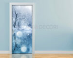 Decoro porta paesaggio "NEVE SUL LAGO GHIACCIATO"