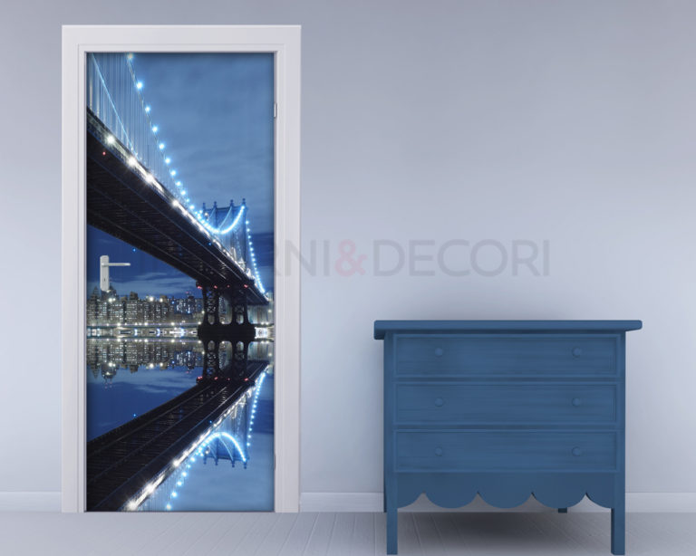 Decoro porta New York "SOTTO IL PONTE DI BROOKLYN"