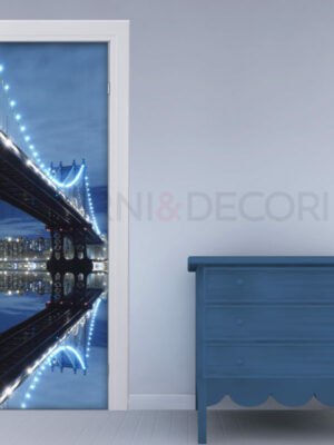 Decoro porta New York "SOTTO IL PONTE DI BROOKLYN"