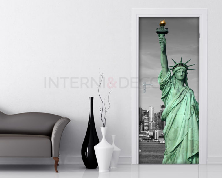 Decoro porta Statua della Libertà "SOUVENIR DI NEW YORK"