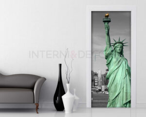Decoro porta Statua della Libertà "SOUVENIR DI NEW YORK"