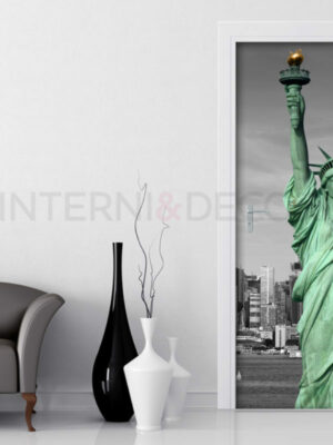 Decoro porta Statua della Libertà "SOUVENIR DI NEW YORK"