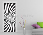 Adesivo porta optical art "ILLUSIONE OTTICA"
