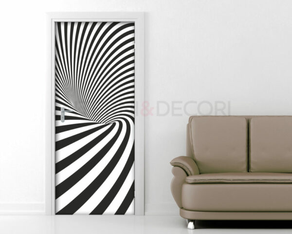 Adesivo optical art "SALTO NEL VUOTO"