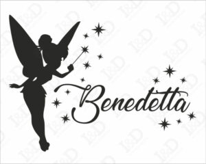 Adesivo Trilly + nome-Adesivo murale personalizzato