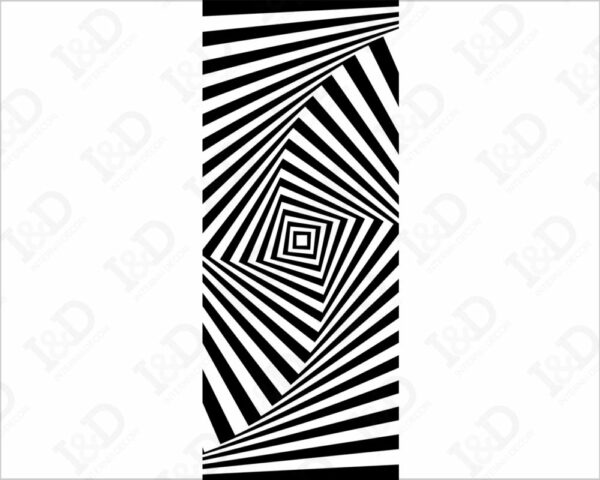 Adesivo porta optical art "ILLUSION"