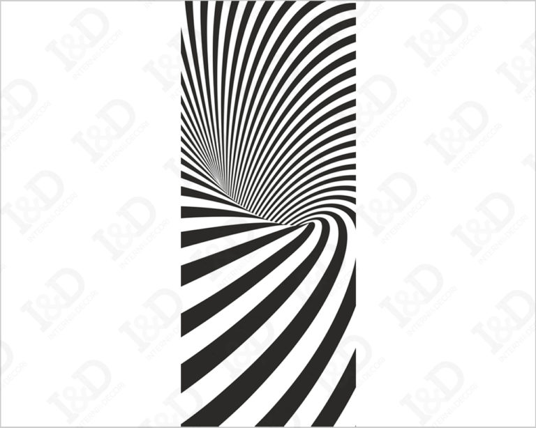 Adesivo optical art "SALTO NEL VUOTO"