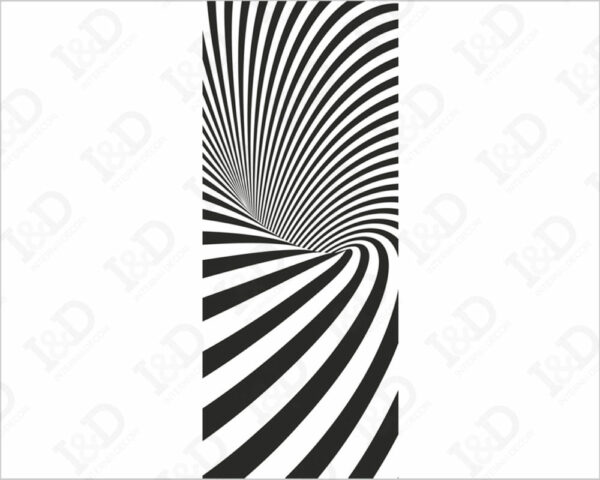 Adesivo optical art "SALTO NEL VUOTO"