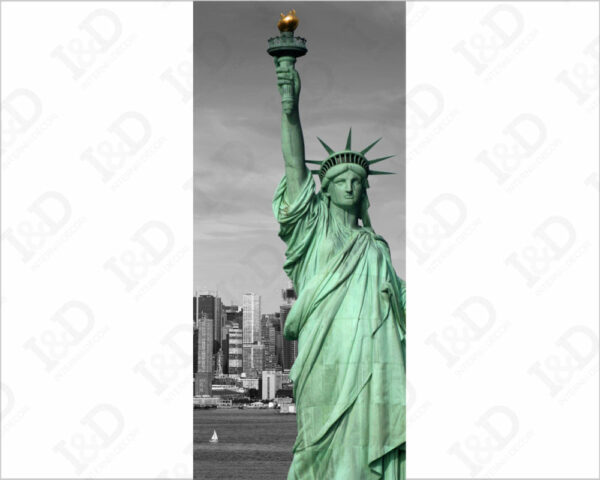Decoro porta Statua della Libertà "SOUVENIR DI NEW YORK"