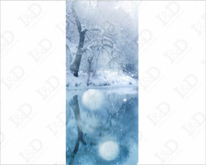 Neve sul lago-adesivo per porte