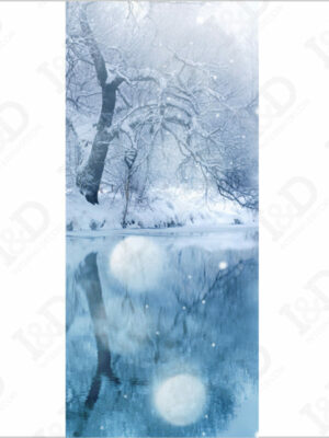 Neve sul lago-adesivo per porte