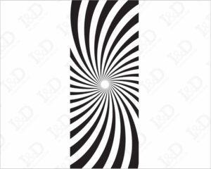 Illusione ottica-adesivo per porte