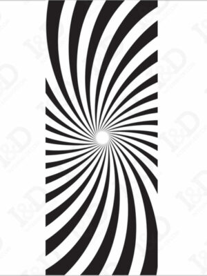 Illusione ottica-adesivo per porte