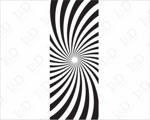 Adesivo porta optical art "ILLUSIONE OTTICA"