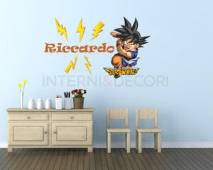 Adesivo da parete bimbo "DRAGON BALL" - Adesivo murale con nome