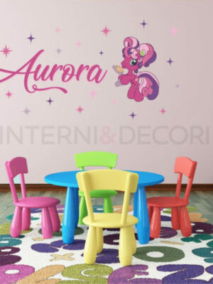 Wall sticker bimba "MY LITTLE PONY CHEERILEE" - Adesivo murale con nome