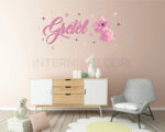 Wall sticker bimba "MY LITTLE PONY PINKIE PIE" - Adesivo murale con nome