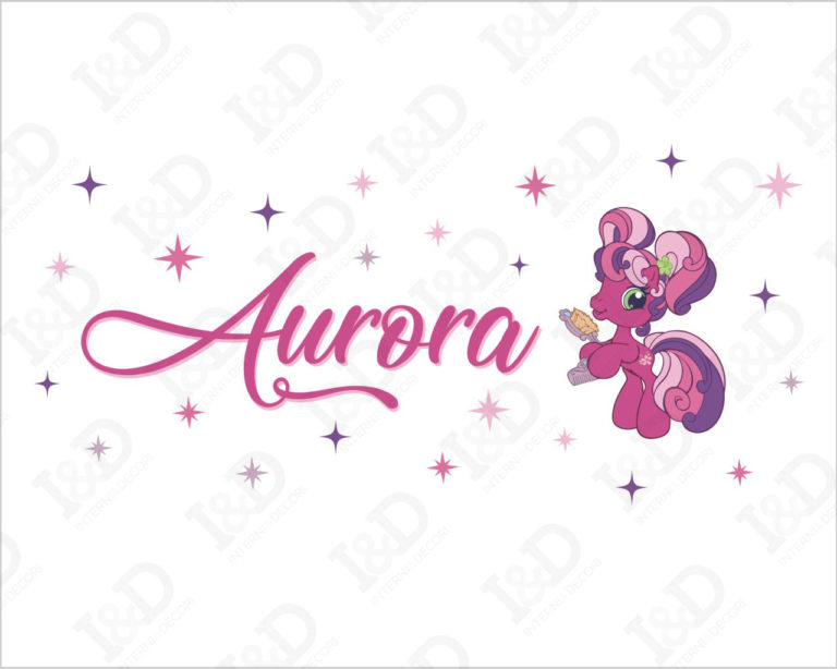Wall sticker bimba "MY LITTLE PONY CHEERILEE" - Adesivo murale con nome